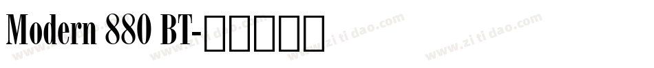 Modern 880 BT字体转换